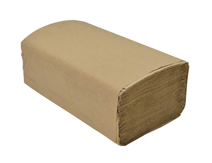 DuraPlus® Single Fold Paper Towel, Kraft, 16 Rolls/Case, 250 Sheets/Roll